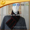 Mens Fashion Black Red Stripes Silk Jacquard Neckchief